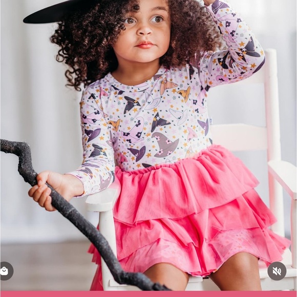 Dream big little co witch hat Halloween tutu tulle dress - Picture 2 of 10